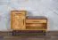 Sitzbank mit Stauraum / Schuhschrank Kumeu 56 Wildeiche massiv geölt - Abmessungen: 70 x 97 x 36 cm (H x B x T)