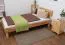 Kernbuche Massivholz Bettgestell 100 x 200 cm geölt Abbildung