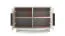 Schuhschrank mit zwei Drehtüren Boquilla 06, Farbe: Kaschmir, schlichtes Design, Push-to-open Funktion, vier Fächer, Maße: 42 x 70 x 40 cm, für den Vorraum