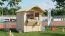 Verkaufsstand | Kiosk | inkl. Fußboden | Naturbelassen | Grundfläche: 3,19 m² | Verkaufshäuschen | Satteldach | Sonnentraum 01 | Gerahmte Massivholztür