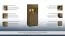 Vitrine Fazenda 21, Farbe: Dunkelbraun, Eiche teilmassiv – 135 x 61 x 41 cm (H x B x T)