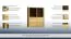 Vitrine Jussara 02, Farbe: Natur, Eiche teilmassiv - 150 x 124 x 42 cm (H x B x T)