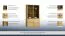 Vitrine Jussara 04, Farbe: Natur, Eiche teilmassiv – 201 x 124 x 42 cm (H x B x T)