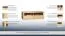TV-Unterschrank Jussara 06, Farbe: Hellbraun, Eiche teilmassiv – 40 x 124 x 50 cm (H x B x T)