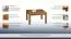 Couchtisch Jussara 15, Farbe: Bernstein, Eiche massiv – 100 x 100 x 39 cm (B x T x H)