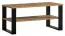 Couchtisch Trevalli 9, Farbe: Eiche / Schwarz - Abmessungen: 100 x 56 x 49 cm (B x T x H)