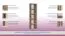 Jugendzimmer - Schrank Marcel 05, Farbe: Esche Rosa / Grau / Braun - Abmessungen: 187 x 39 x 38 cm (H x B x T)