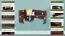 Eckbank Kiefer massiv Vollholz Walnussfarben Junco 243 - Abmessungen: 84 x 110 x 152 cm (H x B x T)
