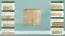 Kommode Kiefer massiv Vollholz natur Columba 03 - Abmessung 101 x 100 x 50 cm