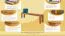 Hockerbank Buche Massivholz