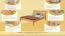 Doppelbett / Gästebett Wooden Nature 142 Buche massiv Natur - 160 x 200 cm (B x L)