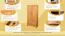 Drehtürenschrank / Kleiderschrank Wooden Nature 129 Kernbuche massiv - 180 x 90 x 40 cm (H x B x T)