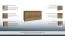 Kommode Selun 03, Farbe: Eiche Dunkelbraun - 80 x 130 x 43 cm (H x B x T)