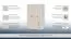 Drehtürenschrank / Kleiderschrank 14, Farbe: Weiß / Creme - Abmessungen: 198 x 126 x 56 cm (H x B x T)