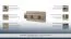 Hängeregal / Wandregal Gabes 03, Farbe: Eiche Sonoma - 56 x 120 x 25 cm (H x B x T)