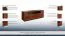 Kommode "Lopar" 10, Farbe: Nuss / Schwarz, teilmassiv - Abmessungen: 63 x 182 x 51 cm (H x B x T)