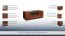 TV-Unterschrank "Lopar" 12, Farbe: Nuss / Schwarz, teilmassiv - Abmessungen: 46 x 121 x 51 cm (H x B x T)