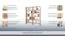 Regal "Easy Möbel" S13, Buche Vollholz massiv Natur - 167 x 146 x 20 cm (H x B x T)