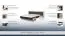 Doppelbett "Andenne" 01, Schwarz / Walnuss - Abmessungen: 160 x 200 cm
