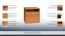 Kommode Tandil 14, Farbe: Erle - 82 x 90 x 40 cm (H x B x T)