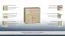 Kommode Tandil 05, Farbe: Eiche Sonoma - 94 x 94 x 45 cm (H x B x T)