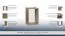 Hängeregal / Wandregal Catamarca 17, Farbe: Eiche Sonoma - 45 x 30 x 23 cm (H x B x T)
