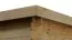 Kleines Holz-Gerätehaus - 1,3 x 2 Meter - aus Holz / Blockbohlen - inkl. Dachpappe - Satteldach Abbildung