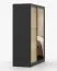 Kleiderschrank / Schiebetürenschrank | Bucegi  16 | Braun / Schwarz | mit Spiegel | 2 Türen | Griffe: Aluminium | 6 Fächer | 200 x 150 x 61 cm