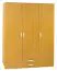 Drehtürenschrank / Kleiderschrank Sepatan 15, Farbe: Erle - Abmessungen: 174 x 132 x 58 cm (H x B x T)