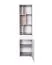 Jugendzimmer - Regal Lede 08, Farbe: Grau / Eiche / Weiß - Abmessungen: 190 x 45 x 40 cm (H x B x T)