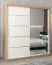 180 cm breiter Kleiderschrank mit 10 Fächern und 2 Türen | Farbe: Sonoma Eiche / Weiß Abbildung