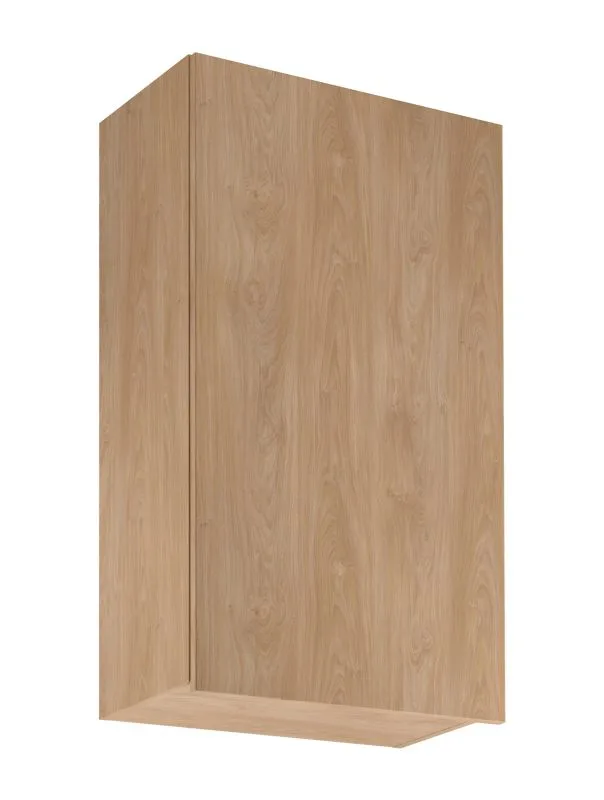 Küchenhängeschrank | 1 Drehtür | Farbe: Eiche Puccini | Soft-Close Funktion | 3 Fächer | 60 x 32 x 100 cm | hochwertig Verarbeitet | Türanschlag: Rechts