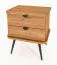 Nachtkommode Rolleston 05 Kernbuche massiv geölt - Abmessungen: 57 x 50 x 41 cm (H x B x T)