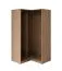 Eckkleiderschrank Korpus | linker Eckrahmen | Farbe: Eiche Puccini | Maße: 108,5 x 55 x 196 cm