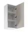 Küchenhängeschrank | 1 Drehtür | Farbe: Weiß / Beige | Soft-Close Funktion | 3 Fächer | 45 x 32 x 100 cm | schmal | Türanschlag: Rechts