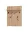 Garderobe Komplett - Set A Paduna, 5-teilig, Farbe: Eiche Artisan, ein Garderobenschrank, eine Kommode, ein Schuhschrank mit Sitzkissen, Spiegel und Garderobe mit 6 Haken