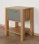 Nachtkästchen für Schlafzimmer Braianik 30, Farbe: Eiche Wotar / Grün, 1 Schublade, 1 Ablegefach für Bücher, Zeitschriften, ABS, 59 x 42 x 37 cm
