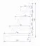 Regal Buzet 15, Farbe: Eiche / Schwarz - Abmessungen: 153 x 120 x 36 cm (H x B x T)