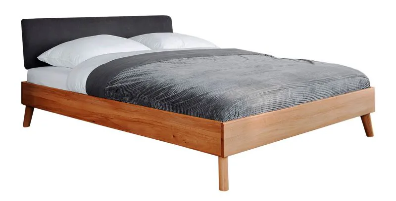Buche-Bett massiv | 140 x 200 cm | Kernbuche | Geölt | Natur Abbildung