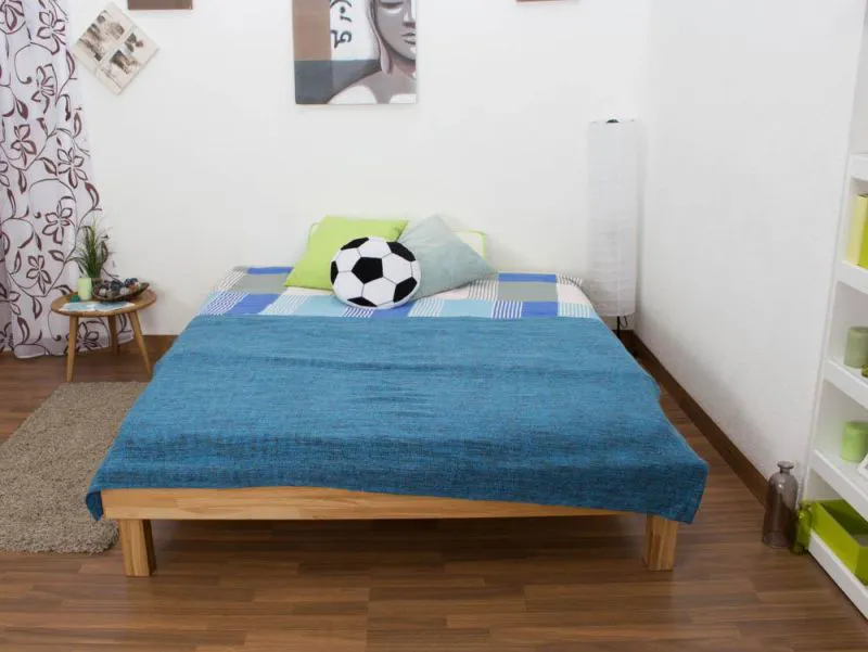 Bett 160 x 200 cm Eiche geölt Abbildung