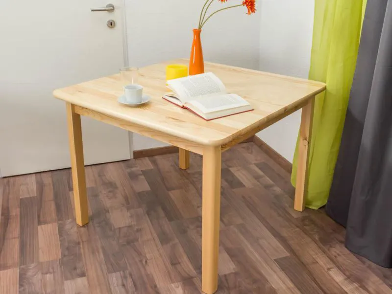 Esszimmertisch Esstisch 100x100 cm, Farbe: Natur Abbildung