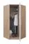 Eckschrank mit genügend Stauraum Hannut 24, Farbe: Eiche Artisan - Abmessungen: 190 x 95 x 95 cm (H x B x T)