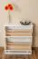 Schuhschrank 005 Kiefer massiv Vollholz weiß lackiert - Abmessung 80 x 72 x 29 cm (H x B x T)