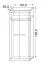 Drehtürenschrank / Kleiderschrank Madryn 05, Farbe: Eiche Sonoma / Weiß - 195 x 80 x 55 cm (H x B x T)