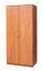 Drehtürenschrank / Kleiderschrank Sepatan 18, Farbe: Erle - Abmessungen: 182 x 80 x 51 cm (H x B x T)