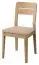 Bequemer Stuhl aus Eiche Massivholz Gorica 26, in Eiche Gold, mit Polsterung in Beige, 89 x 46 x 45 cm, sehr stabil, langlebig