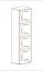 Moderne Wandvitrine Raudberg 16, Farbe: Schwarz - Abmessungen: 170 x 40 x 29 cm (H x B x T), mit Push-to-open Funktion