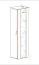 Moderne Wandvitrine Raudberg 16, Farbe: Schwarz - Abmessungen: 170 x 40 x 29 cm (H x B x T), mit Push-to-open Funktion