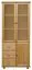 Vitrine Kiefer massiv Vollholz weiß lackiert B010 - Abmessung 190 x 80 x 42 cm (H x B x T)