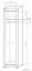 Schrank Kundiawa 37, Farbe: Sonoma Eiche hell / Sonoma Eiche dunkel - Abmessungen: 200 x 50 x 58 cm (H x B x T)